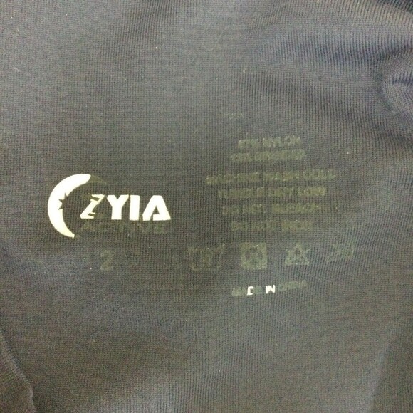 ZYIA Active Women Leggings Nylon Blend Soft Lightweight Stretch Blue Size 2 - Picture 4 of 6